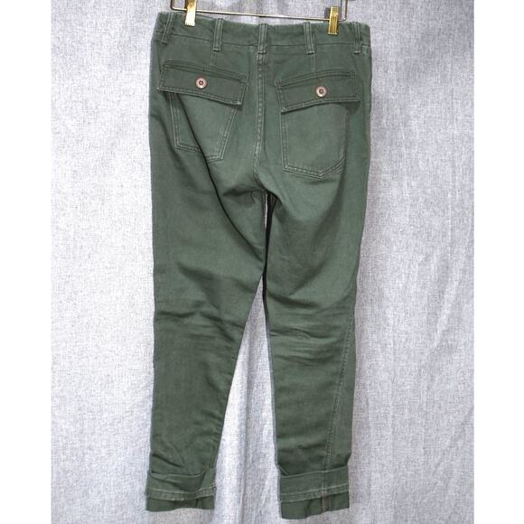 Le Superbe Women’s Utility Carpenter Pants Olive Green Size 0 Made in USA - Picture 3 of 3